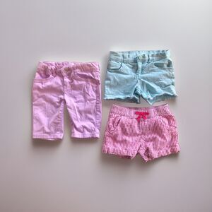 Lot of 3 Girls 5T Shorts Children’s Place, 365 Kids, Gymboree